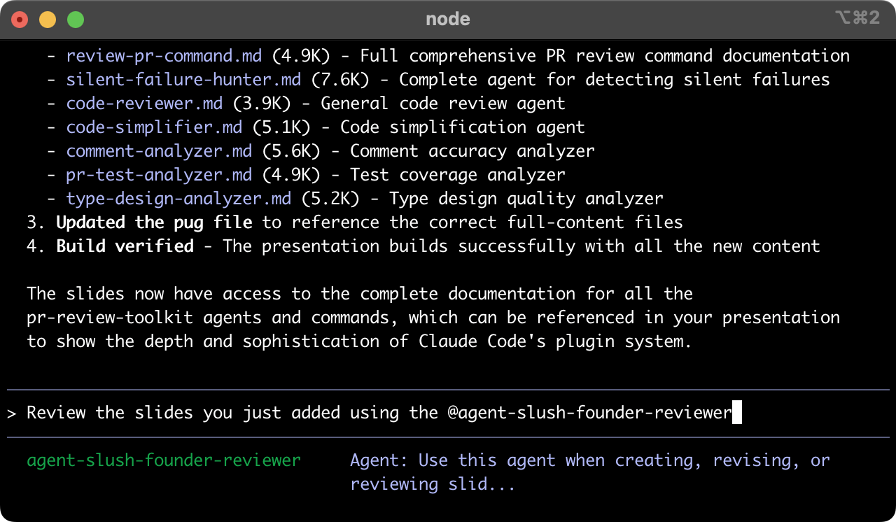 Running the review with multiple agents